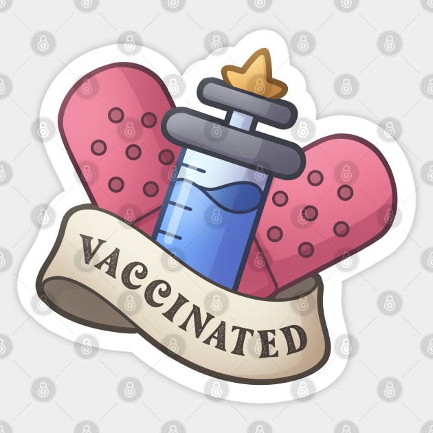 I'm Vaccinated Sticker by ChristaDoodles